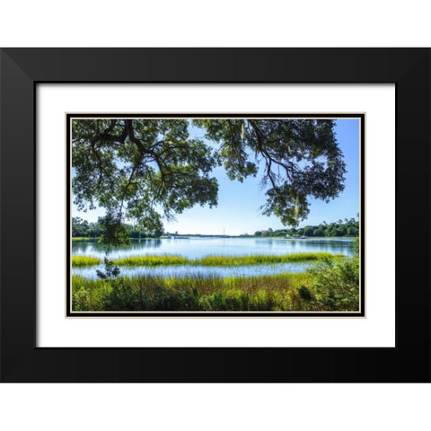 Bradley Creek I Black Modern Wood Framed Art Print with Double Matting by Hausenflock, Alan
