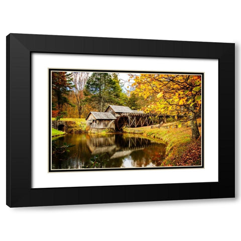 Mabry Mill I Black Modern Wood Framed Art Print with Double Matting by Hausenflock, Alan