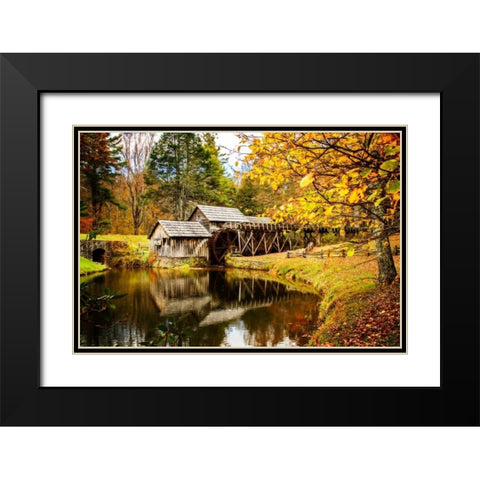 Mabry Mill I Black Modern Wood Framed Art Print with Double Matting by Hausenflock, Alan