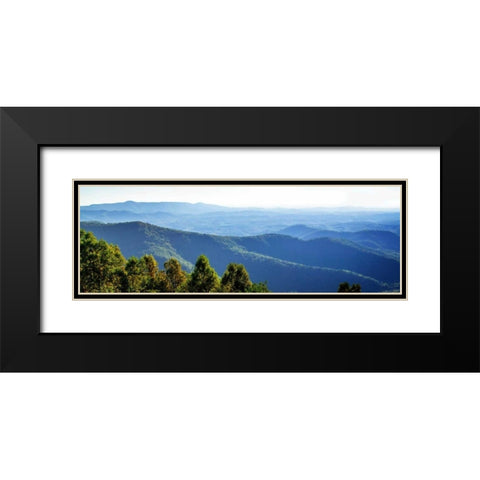 Blue Ridge Mountains II Black Modern Wood Framed Art Print with Double Matting by Hausenflock, Alan