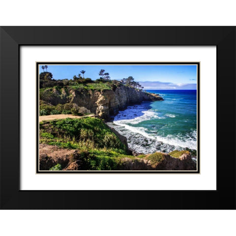 La Jolia North Shore II Black Modern Wood Framed Art Print with Double Matting by Hausenflock, Alan