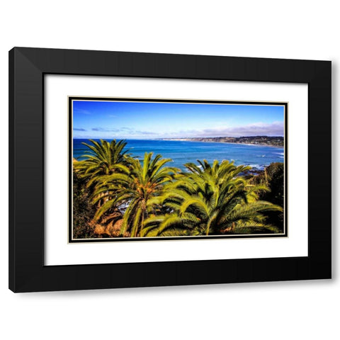 La Jolia North Shore III Black Modern Wood Framed Art Print with Double Matting by Hausenflock, Alan