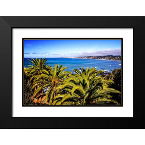 La Jolia North Shore III Black Modern Wood Framed Art Print with Double Matting by Hausenflock, Alan