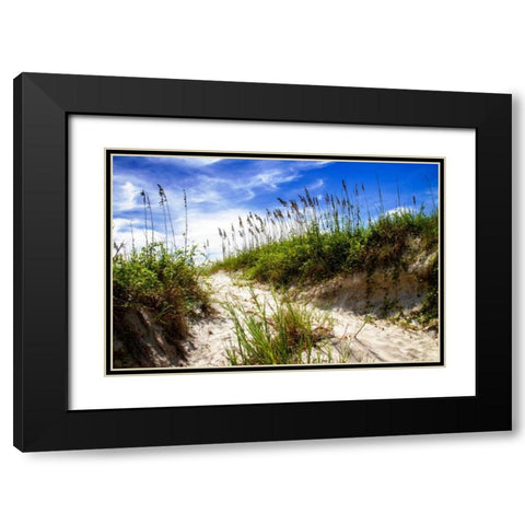To the Beach II Black Modern Wood Framed Art Print with Double Matting by Hausenflock, Alan