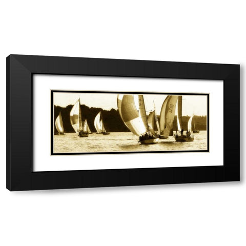 Sailing Home III Black Modern Wood Framed Art Print with Double Matting by Hausenflock, Alan