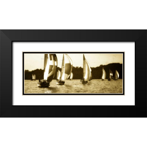 Sailing Home IV Black Modern Wood Framed Art Print with Double Matting by Hausenflock, Alan