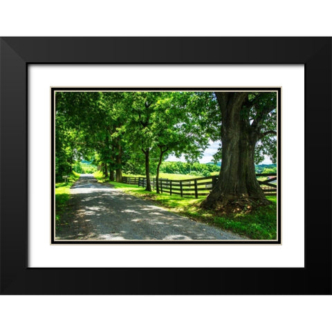 Cumberland County II Black Modern Wood Framed Art Print with Double Matting by Hausenflock, Alan