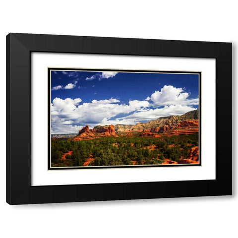 Sedona Skies I Black Modern Wood Framed Art Print with Double Matting by Hausenflock, Alan