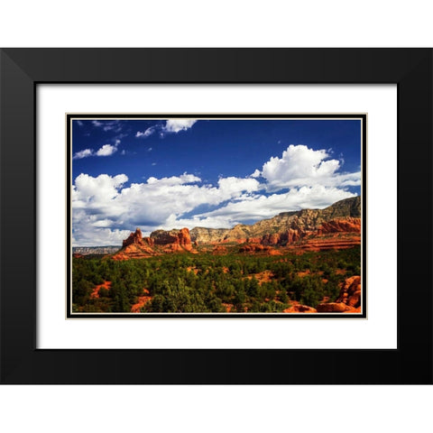 Sedona Skies I Black Modern Wood Framed Art Print with Double Matting by Hausenflock, Alan