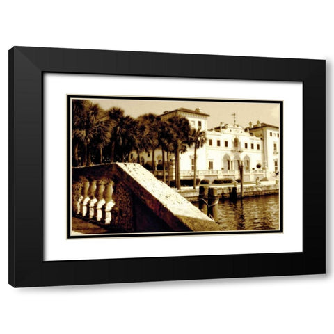 Vizcaya II Black Modern Wood Framed Art Print with Double Matting by Hausenflock, Alan