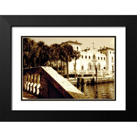 Vizcaya II Black Modern Wood Framed Art Print with Double Matting by Hausenflock, Alan