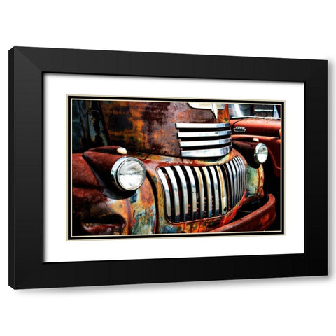 Rusty Old Truck I Black Modern Wood Framed Art Print with Double Matting by Hausenflock, Alan