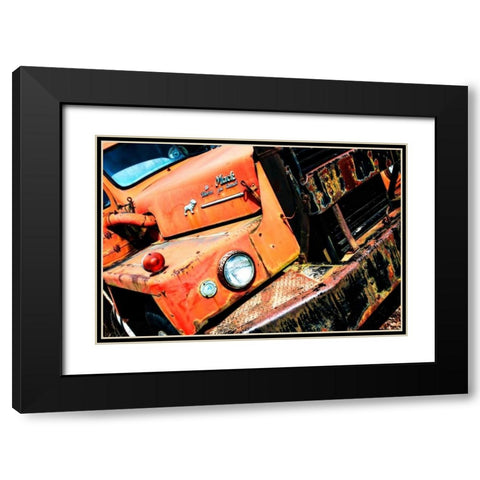 Rusty Old Truck VI Black Modern Wood Framed Art Print with Double Matting by Hausenflock, Alan