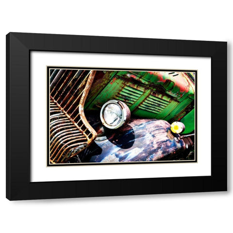 Rusty Old Truck VII Black Modern Wood Framed Art Print with Double Matting by Hausenflock, Alan