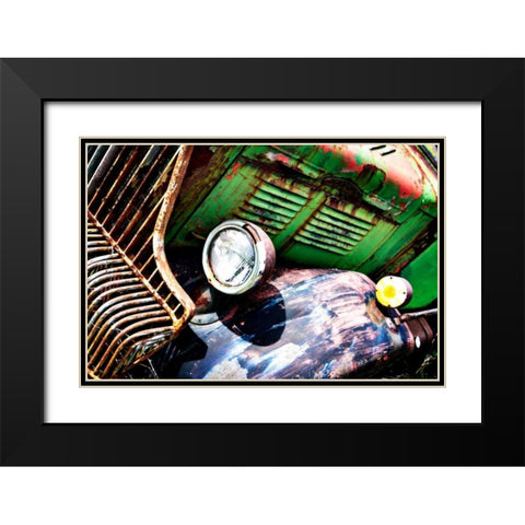 Rusty Old Truck VII Black Modern Wood Framed Art Print with Double Matting by Hausenflock, Alan