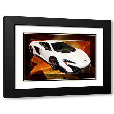 Sleek Sports Car II Black Modern Wood Framed Art Print with Double Matting by Hausenflock, Alan
