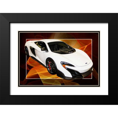 Sleek Sports Car II Black Modern Wood Framed Art Print with Double Matting by Hausenflock, Alan