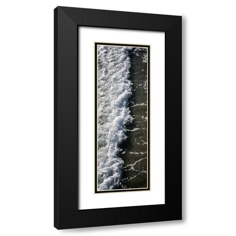 Waves End I Black Modern Wood Framed Art Print with Double Matting by Hausenflock, Alan