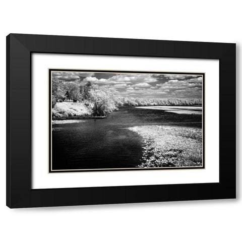 Spring on the Mattaponi II Black Modern Wood Framed Art Print with Double Matting by Hausenflock, Alan