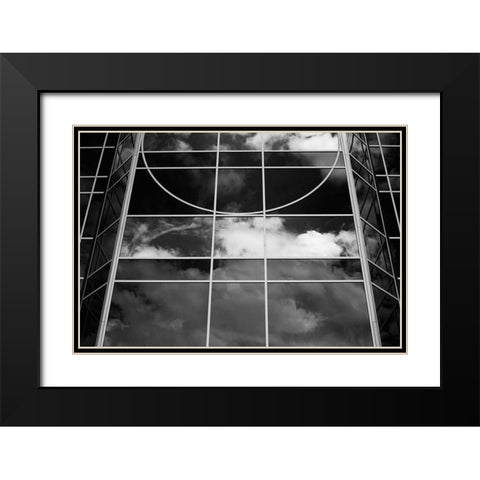 Clouds in the Glass II Black Modern Wood Framed Art Print with Double Matting by Hausenflock, Alan