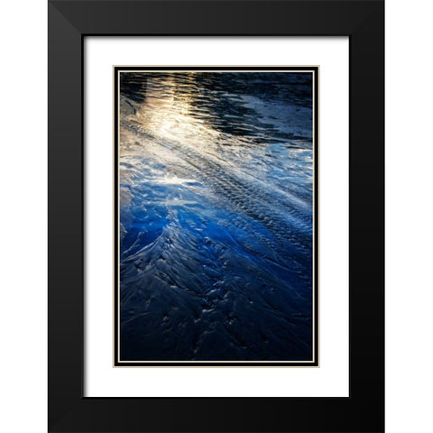 Water Etchings I Black Modern Wood Framed Art Print with Double Matting by Hausenflock, Alan