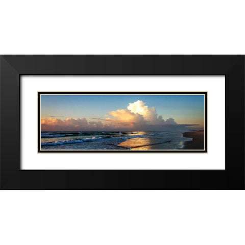 Cloud Bank Sunrise II Black Modern Wood Framed Art Print with Double Matting by Hausenflock, Alan