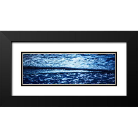 Blue Water II Black Modern Wood Framed Art Print with Double Matting by Hausenflock, Alan