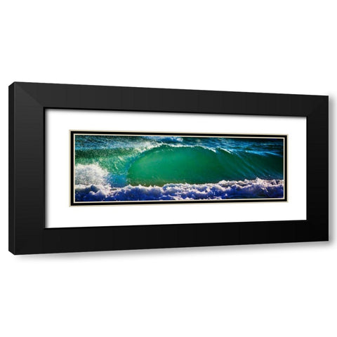 Breaking Wave II Black Modern Wood Framed Art Print with Double Matting by Hausenflock, Alan