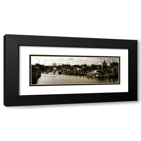 Annapolis Harbor Black Modern Wood Framed Art Print with Double Matting by Hausenflock, Alan