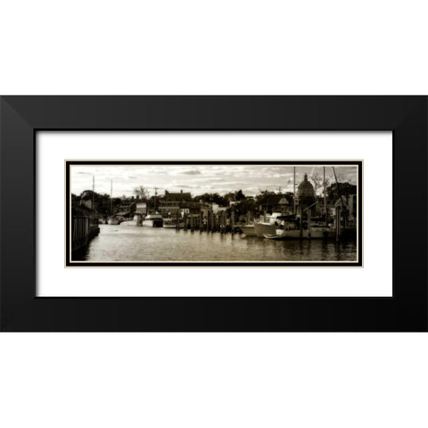 Annapolis Harbor Black Modern Wood Framed Art Print with Double Matting by Hausenflock, Alan