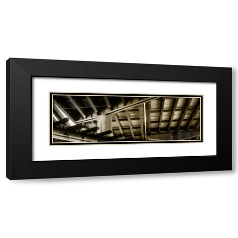 Structure I Black Modern Wood Framed Art Print with Double Matting by Hausenflock, Alan