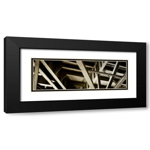 Structure II Black Modern Wood Framed Art Print with Double Matting by Hausenflock, Alan