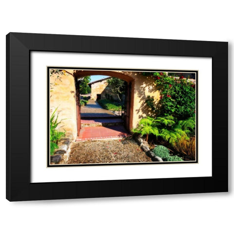 Mission Pathway Black Modern Wood Framed Art Print with Double Matting by Hausenflock, Alan