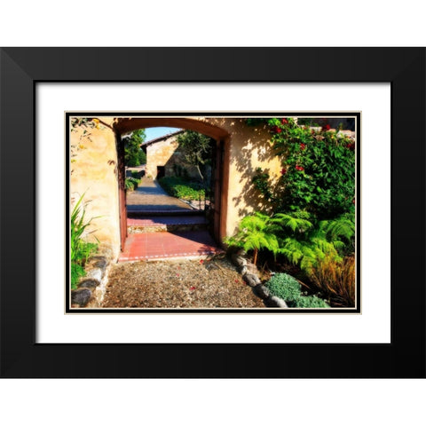 Mission Pathway Black Modern Wood Framed Art Print with Double Matting by Hausenflock, Alan