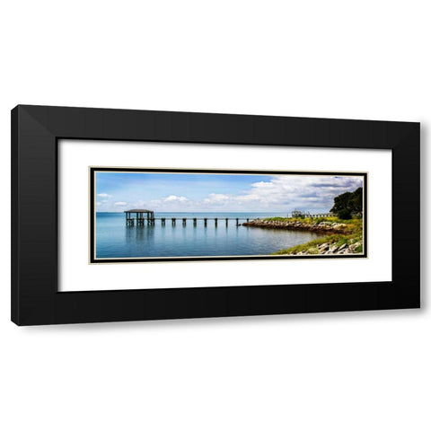 Thorofare Bay II Black Modern Wood Framed Art Print with Double Matting by Hausenflock, Alan