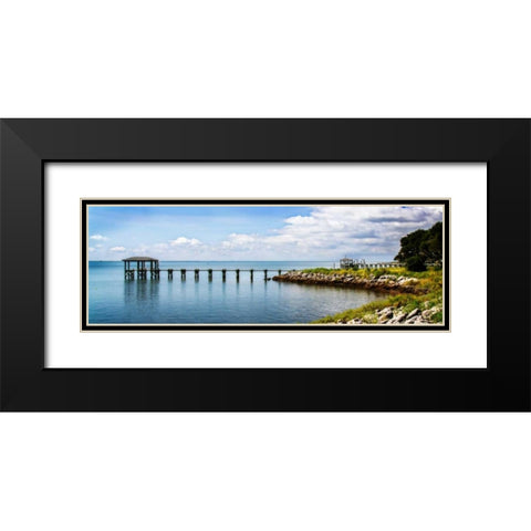 Thorofare Bay II Black Modern Wood Framed Art Print with Double Matting by Hausenflock, Alan