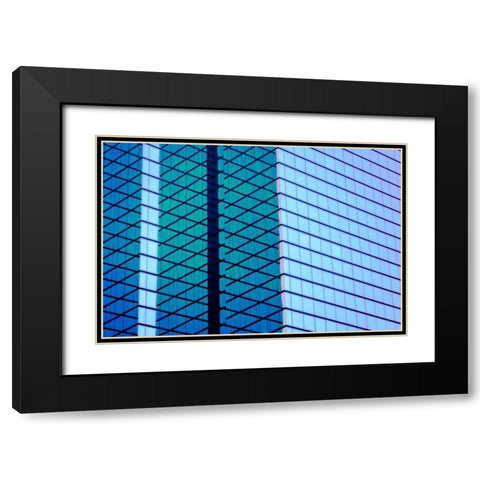 Glass and Steel I Black Modern Wood Framed Art Print with Double Matting by Hausenflock, Alan