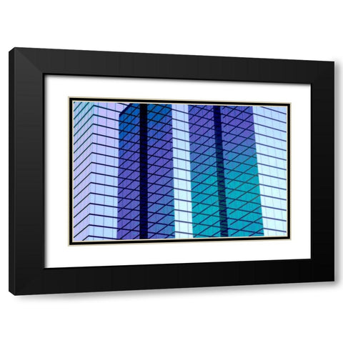 Glass and Steel II Black Modern Wood Framed Art Print with Double Matting by Hausenflock, Alan