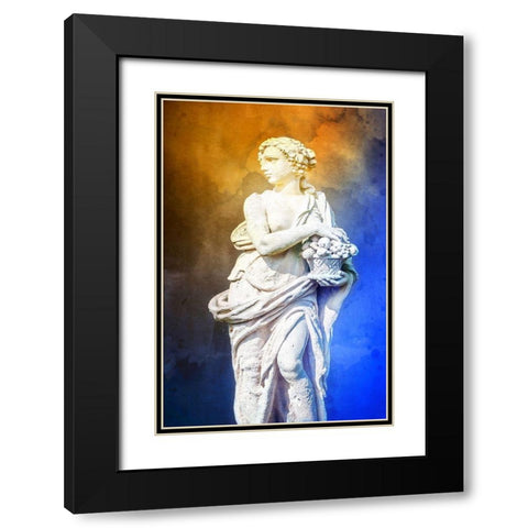 Greek Lady II Black Modern Wood Framed Art Print with Double Matting by Hausenflock, Alan