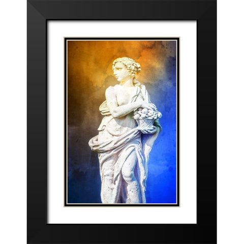 Greek Lady II Black Modern Wood Framed Art Print with Double Matting by Hausenflock, Alan