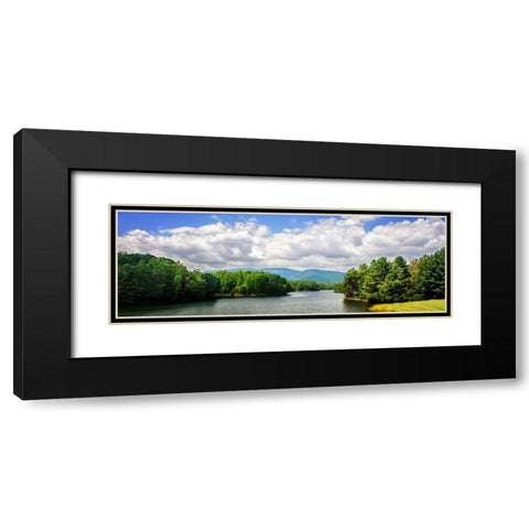 Crozet Mountains I Black Modern Wood Framed Art Print with Double Matting by Hausenflock, Alan