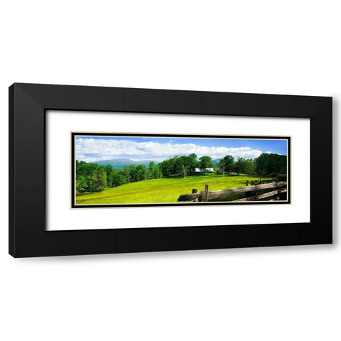 Crozet Mountains II Black Modern Wood Framed Art Print with Double Matting by Hausenflock, Alan