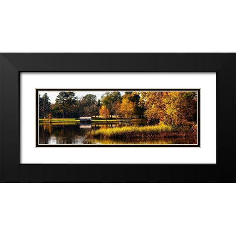 Autumn on the Mattaponi Black Modern Wood Framed Art Print with Double Matting by Hausenflock, Alan