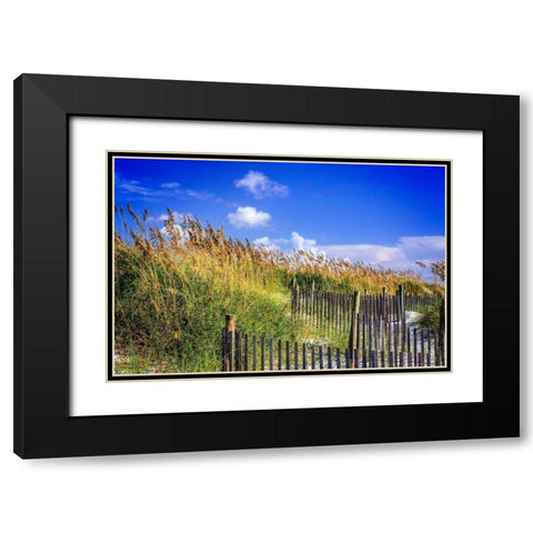 Summer at the Beach I Black Modern Wood Framed Art Print with Double Matting by Hausenflock, Alan