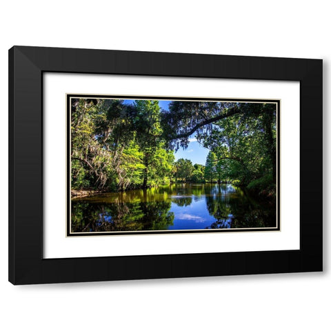 Draytons Pond Black Modern Wood Framed Art Print with Double Matting by Hausenflock, Alan