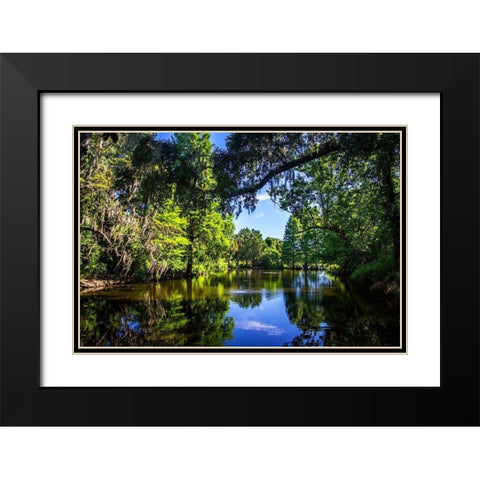 Draytons Pond Black Modern Wood Framed Art Print with Double Matting by Hausenflock, Alan