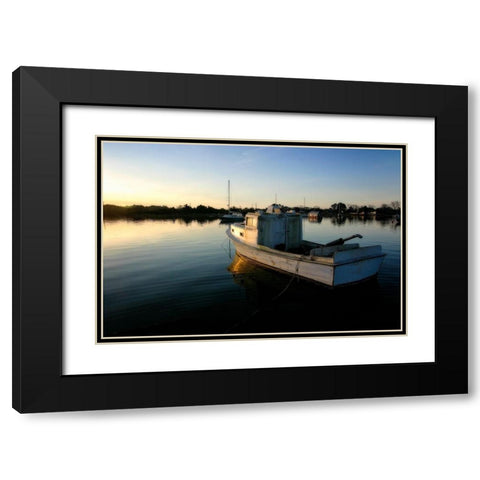 A Quiet Morning Black Modern Wood Framed Art Print with Double Matting by Hausenflock, Alan