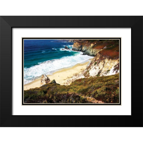 Garrapata Highlands II Black Modern Wood Framed Art Print with Double Matting by Hausenflock, Alan