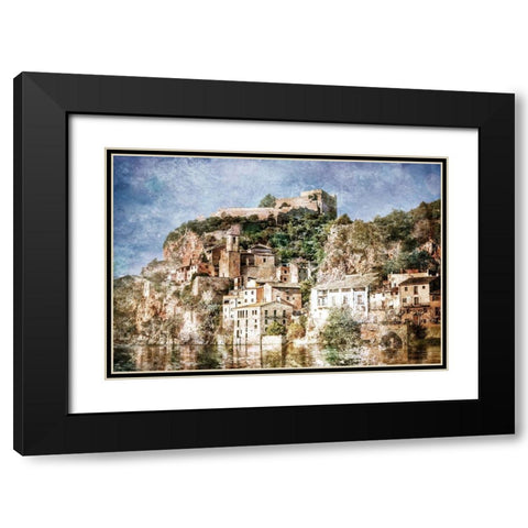 Ciudad Espaand#241;ola Black Modern Wood Framed Art Print with Double Matting by Hausenflock, Alan