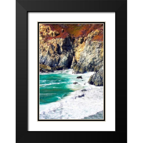 Garrapata Highlands III Black Modern Wood Framed Art Print with Double Matting by Hausenflock, Alan